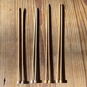 Natural Bamboo Knitting Needles Size 7, 8, 9, and 10